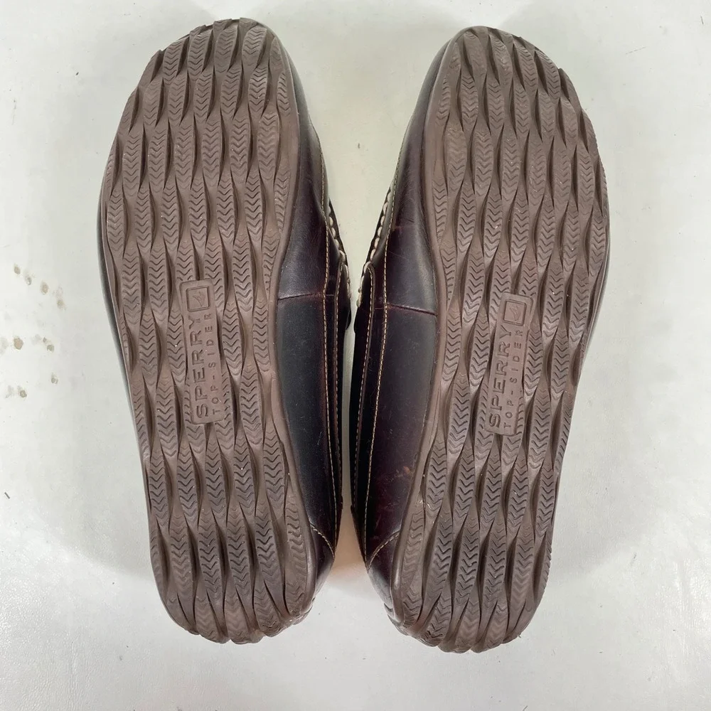 Sperry Top-Sider Mens Dark Brown Leather Driving Loafers STS10725 Size 11 M